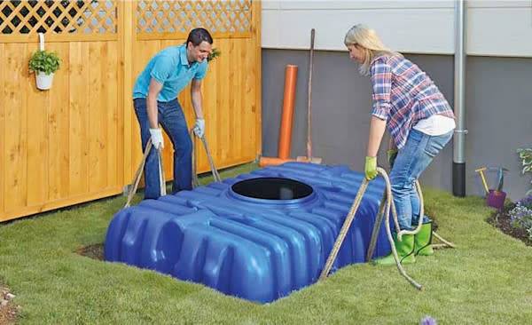 Kit cuve à enterrer Habitat Premium FLAT, Contenance 3000 L