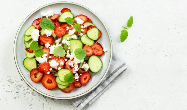 Recettes revisitées de salades de fraises
