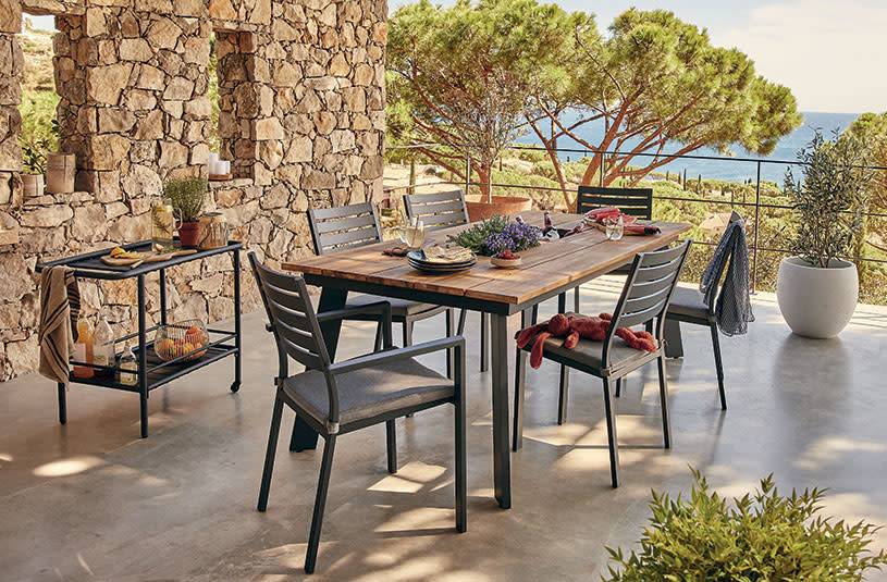 Table Jungle en bois d'acacia L.210 x l.102 x H.75.5 cm ECLOZ