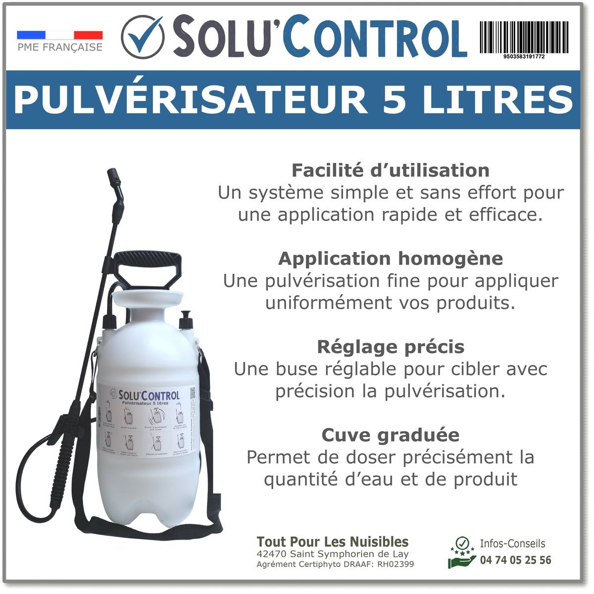 Solu'Control - Pulvérisateur 5 Litres - Image 1