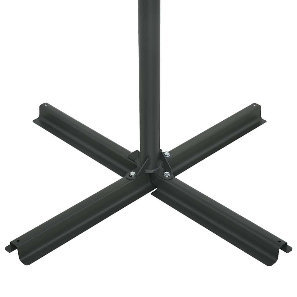 Vidaxl - Parasol d'extérieur et poteau en aluminium 460x270 cm Noir vidaXL 47302 - Imagen 6