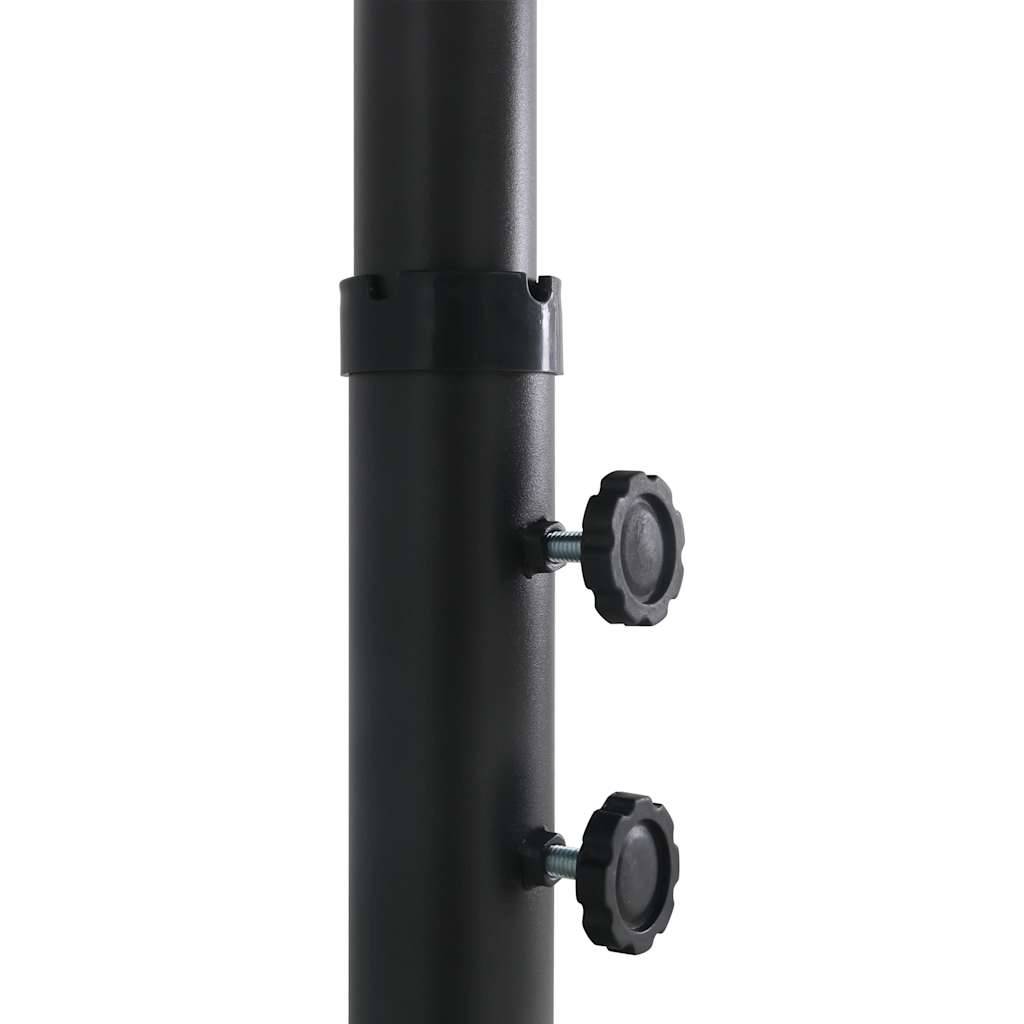 Vidaxl - Parasol d'extérieur et poteau en aluminium 460x270 cm Noir vidaXL 47302 - Imagen 4