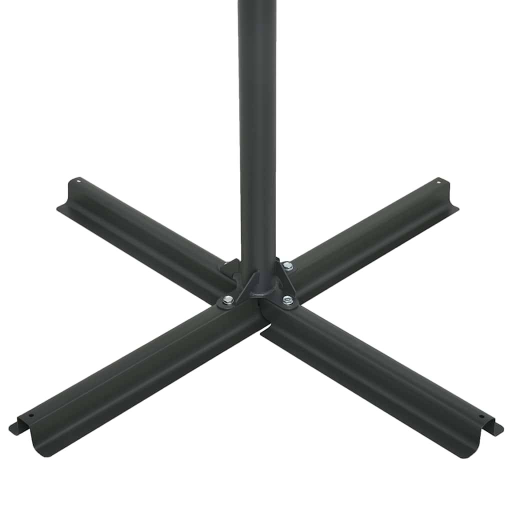 Vidaxl - Parasol d'extérieur et poteau en aluminium 460x270 cm Noir vidaXL 47302 - Imagen 8