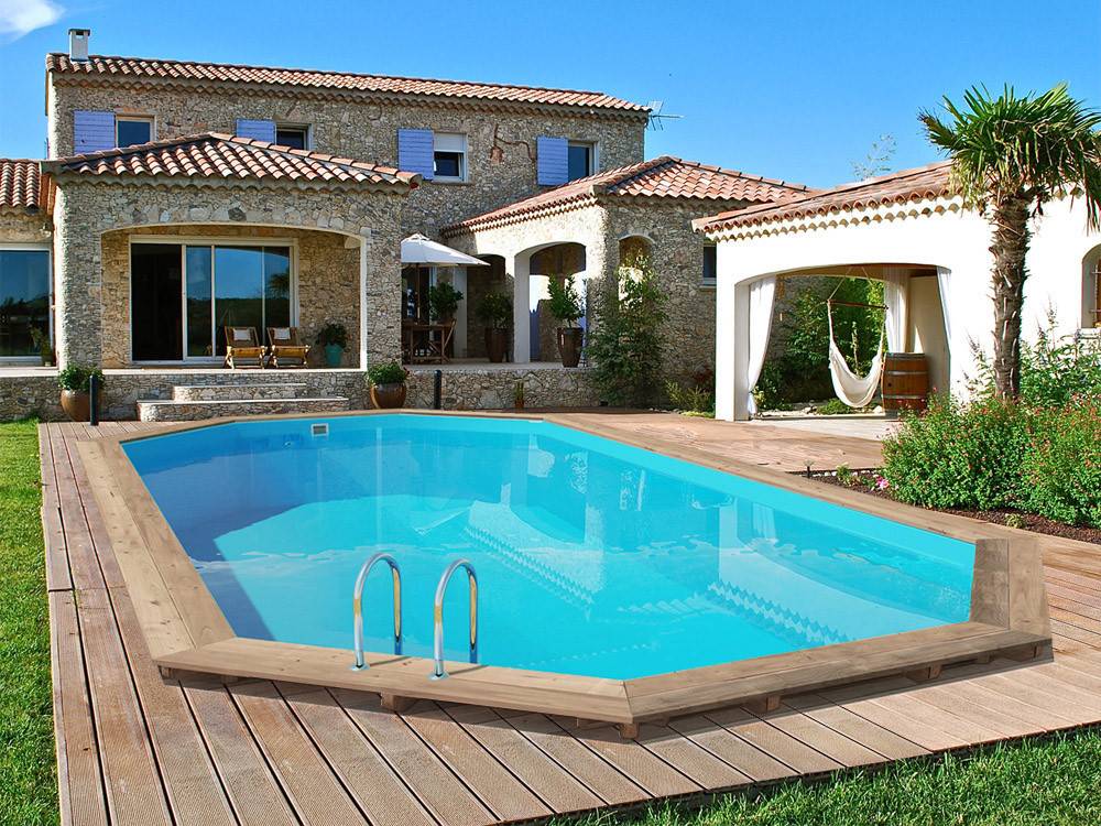 Habitat Et Jardin - Piscine Bois " Palma 130 " - 7.57 X 4.07 X 1.31 M -habitat Et Jardin - Imagen 1