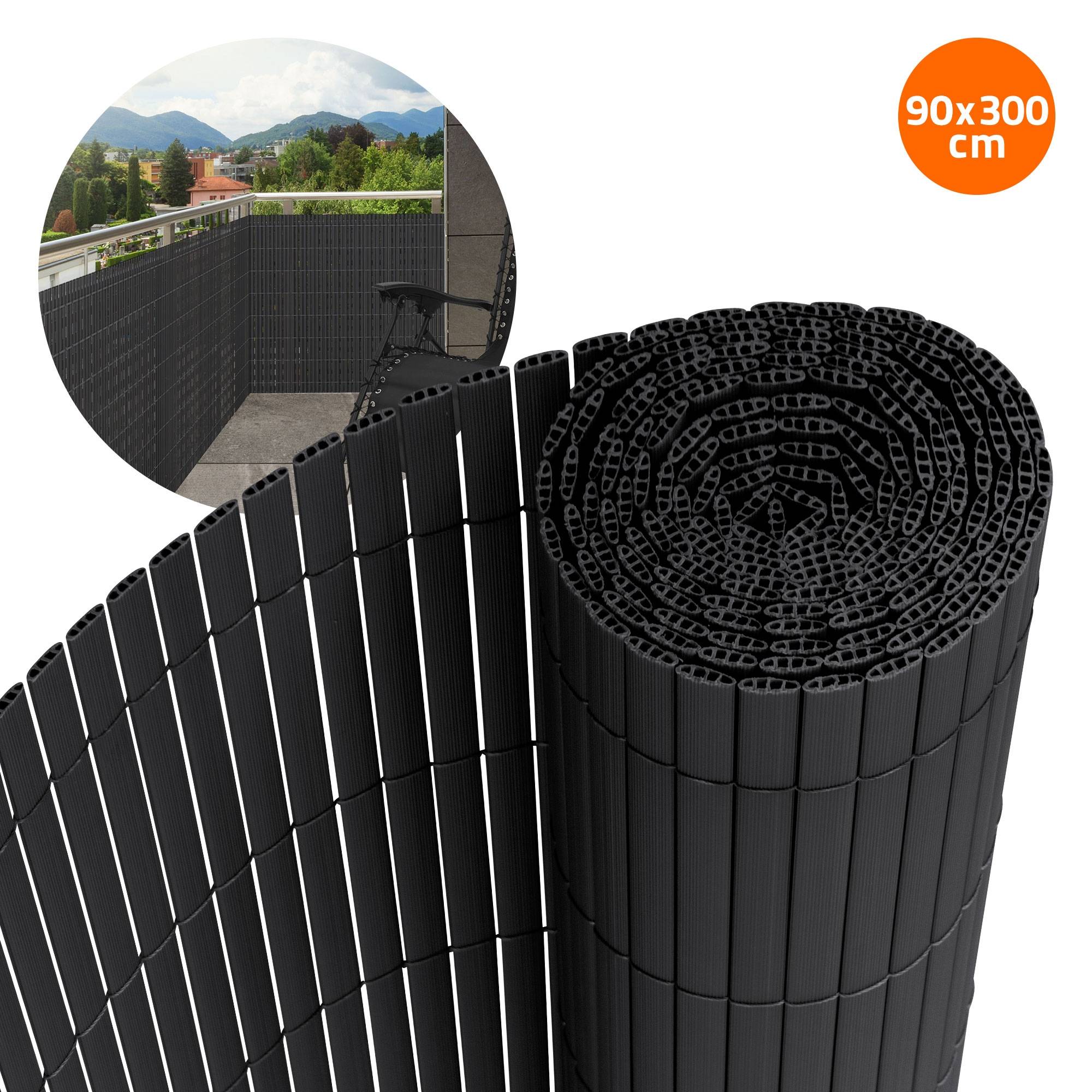 Ecd-Germany - Filet de protection visuelle de jardin natte en PVC 90x300 cm clôture - Imagen 2