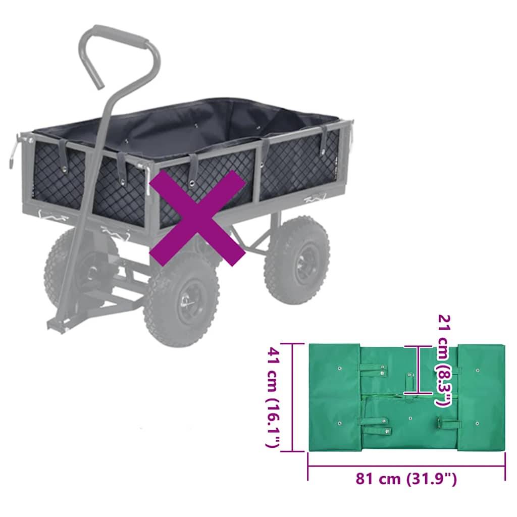 PANGIVO - Bâche de chariot de jardin polyester vert 81 x 41 x 21 cm - PANGIVO - Image 3