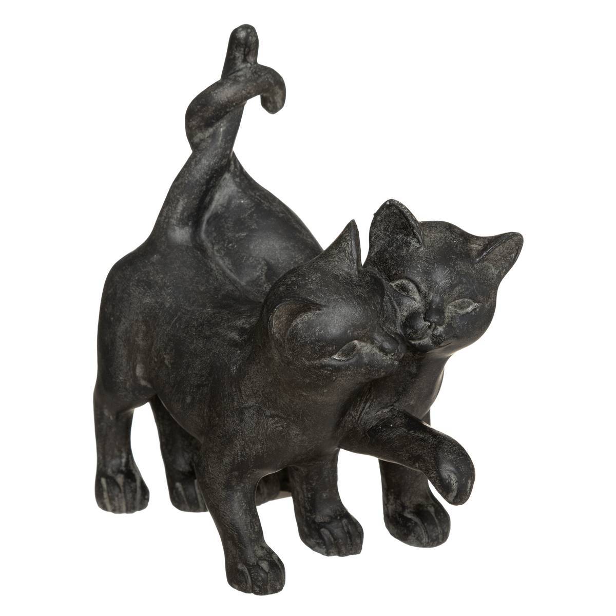 Atmosphera - Statue 2 chats Lenny H.15cm résine - Atmosphera Créateur d'intérieur - Image 2