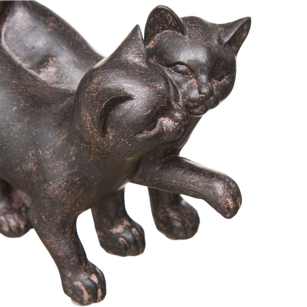Objet décoratif Couple de Chatons en résine H 15 cm - Imagen 2