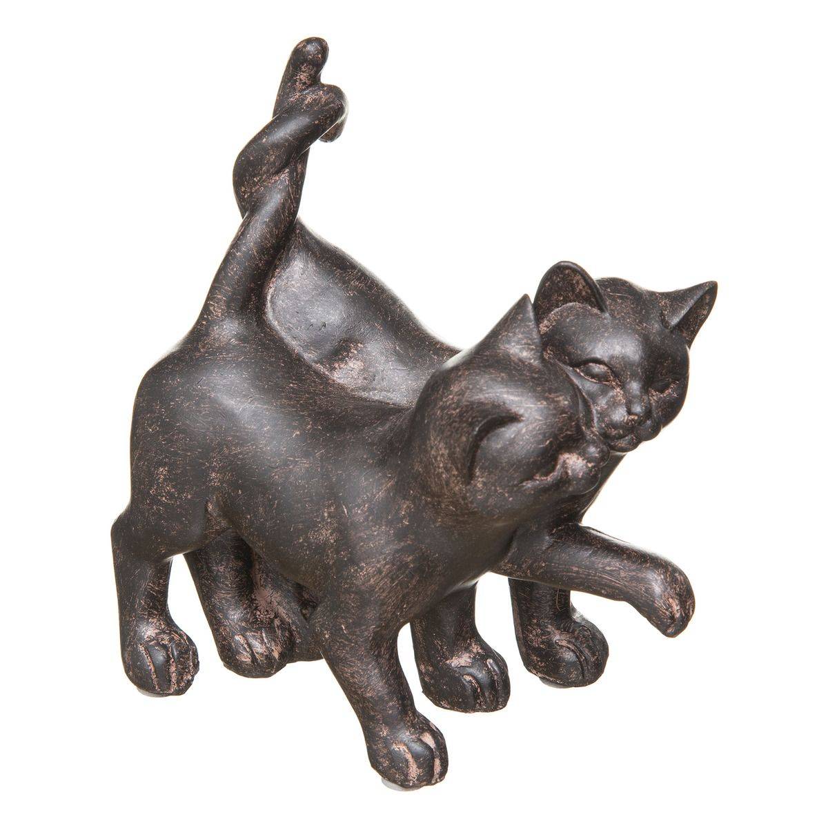 Objet décoratif Couple de Chatons en résine H 15 cm - Imagen 1
