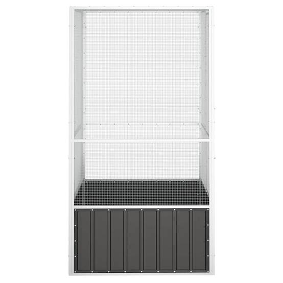Cage Oiseaux Acier Galvanisé Aérée Protection Anthracite 111x107cm - ComfortXL Outdoor Living - Image 4