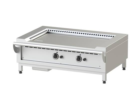 TEPPAN YAKI JUMBO GAZ PORTABLE - ACIER FE 510 - 14 kW - NAYATI