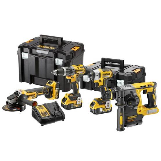 Kit 4 outils XR 18V 5Ah Li-Ion DEWALT - DCK422P3T-QW - Image 1