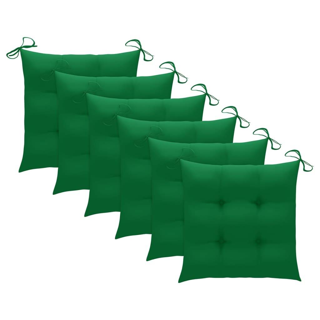 Chaises de jardin empilables teck vert lot de 6 60 x 57.5 x 90 cm - PANGIVO - Image 7