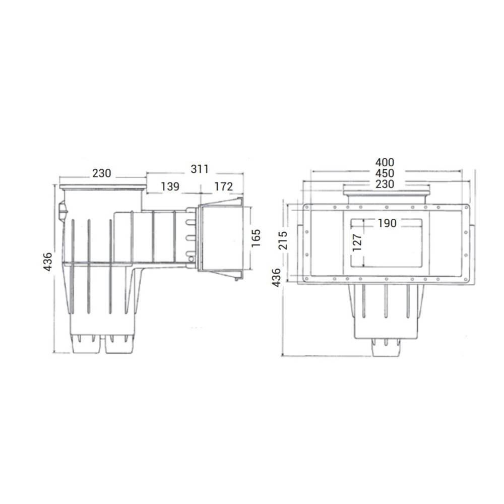 Hayward - Skimmer Premium 3119 blanc pour piscine Liner - HAYWARD - HAY-250-0117 - Imagen 3