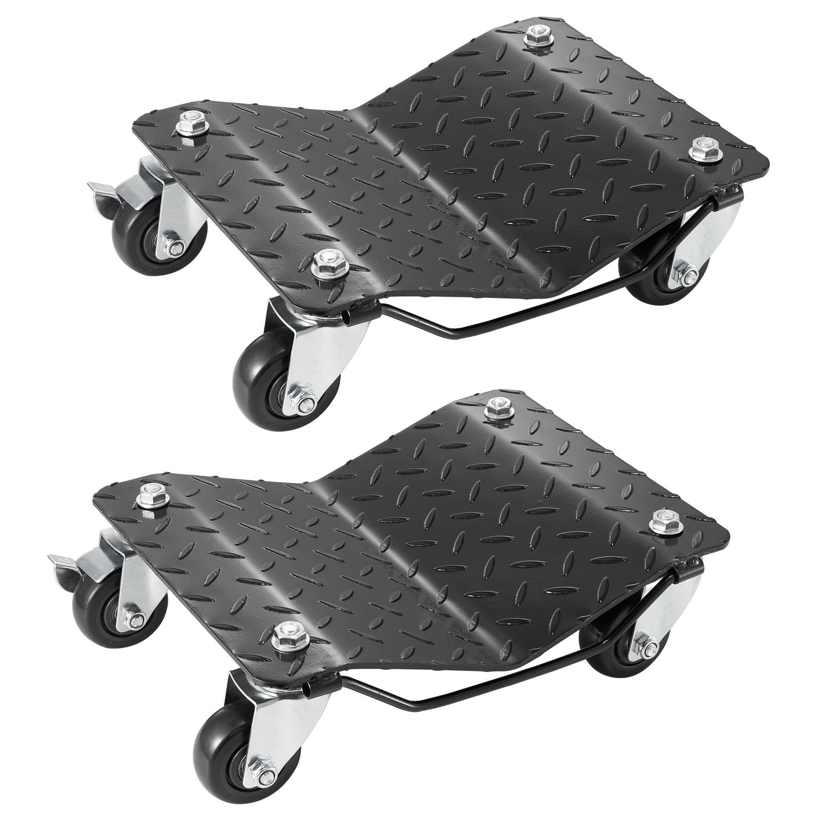 VEVOR 2PCs Chariots de Manutention de Voiture Déplace Véhicules Charge 1400 kg - Image 1