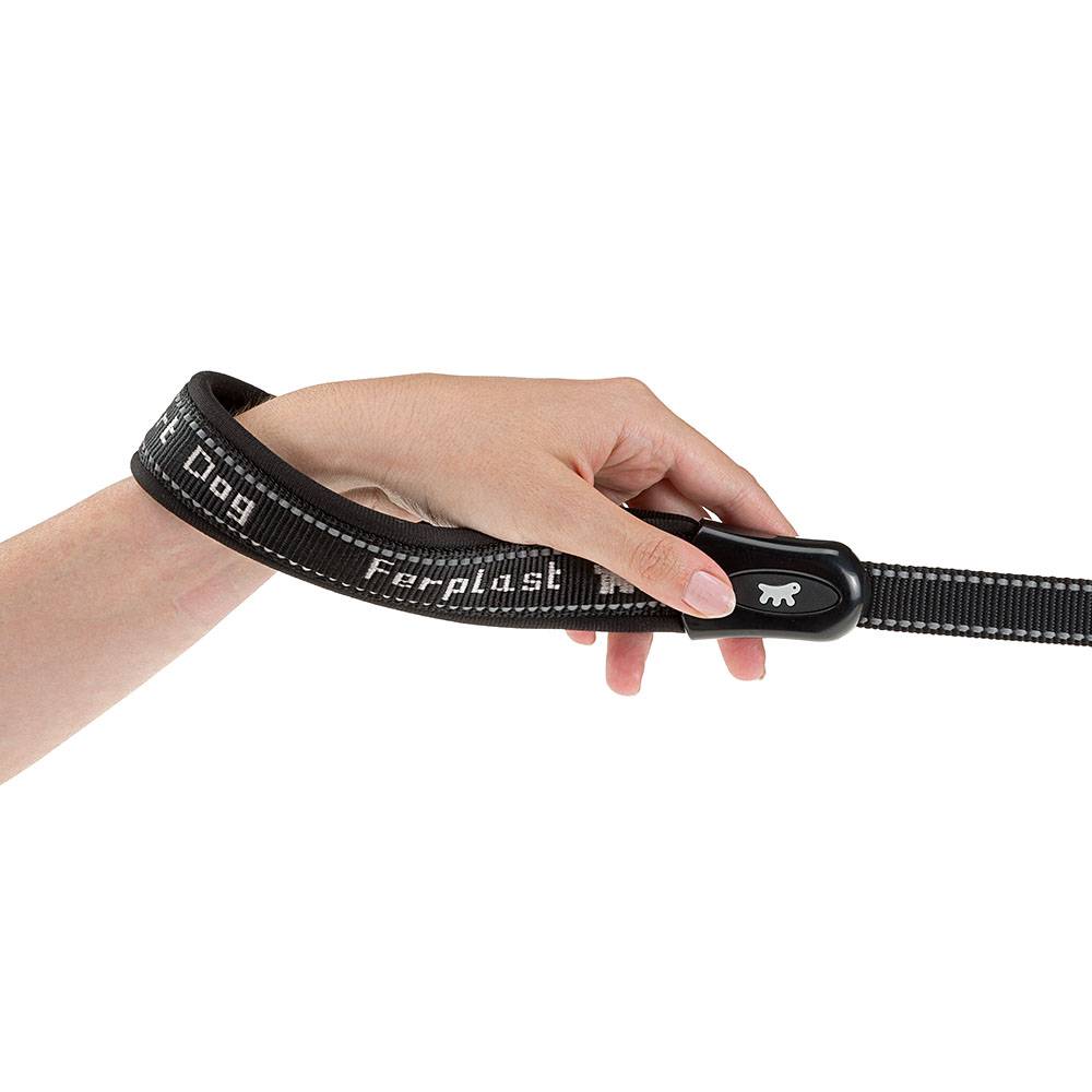 Ferplast - Ferplast Laisse chien SPORT DOG, Laisse de dressage pour chien taille moyenne, Poignée rembourrée, Mousqueton en métal, Coutures réfléchissantes, - Imagen 3