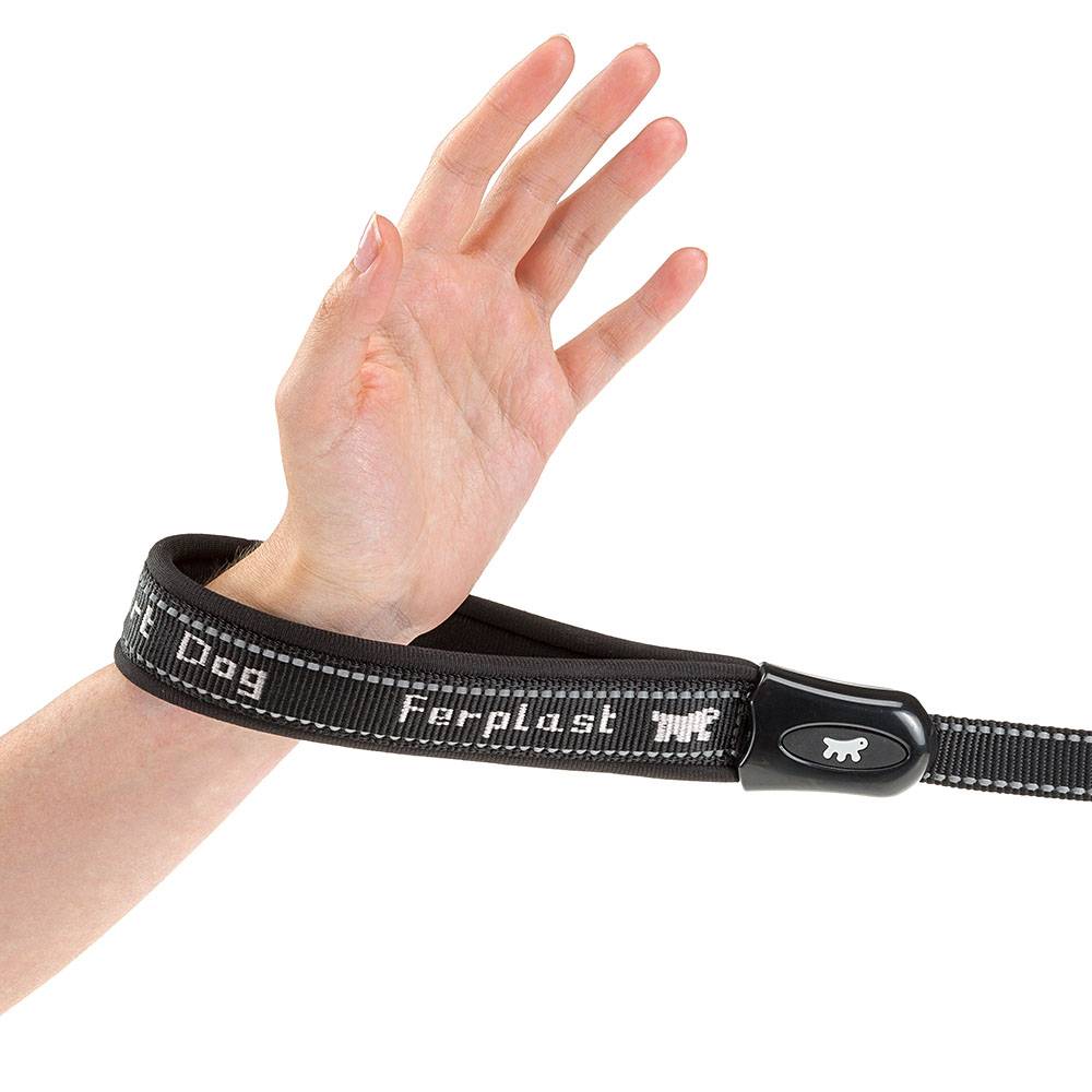 Ferplast - Ferplast Laisse chien SPORT DOG, Laisse de dressage pour chien taille moyenne, Poignée rembourrée, Mousqueton en métal, Coutures réfléchissantes, - Imagen 2