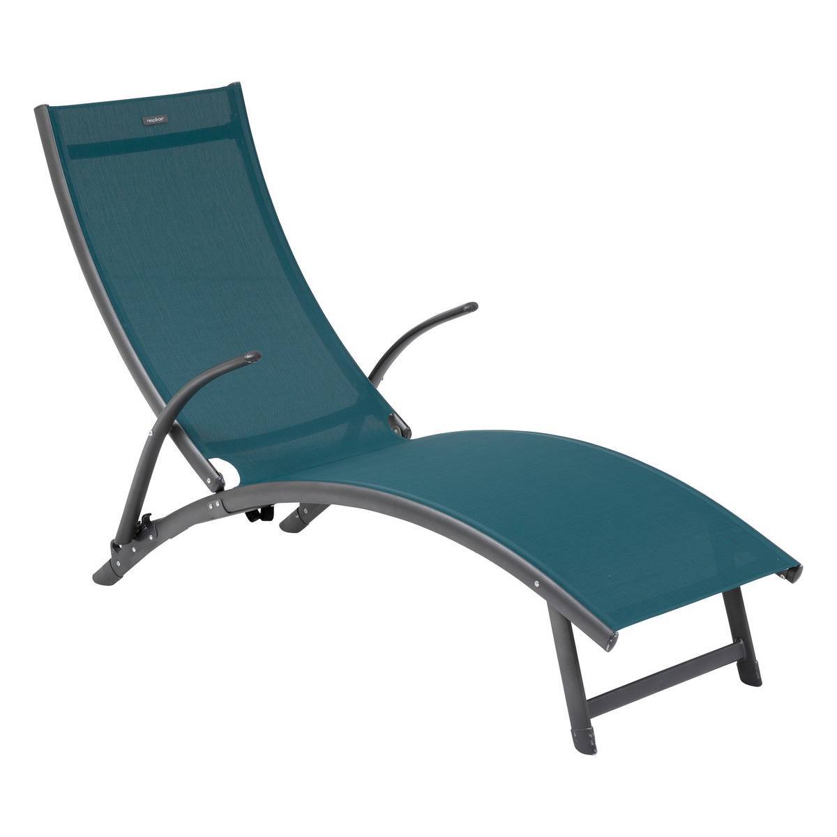 Hesperide - Transat "Samba" bleu canard & graphite en aluminium traité époxy Hespéride - Imagen 2