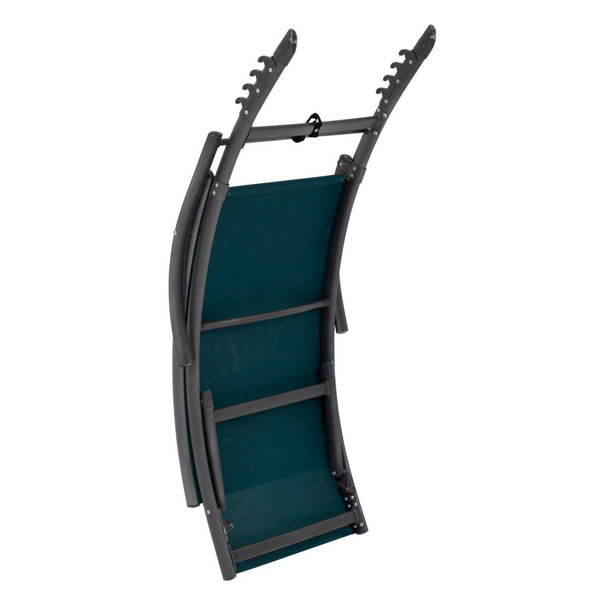 Hesperide - Transat "Samba" bleu canard & graphite en aluminium traité époxy Hespéride - Imagen 5