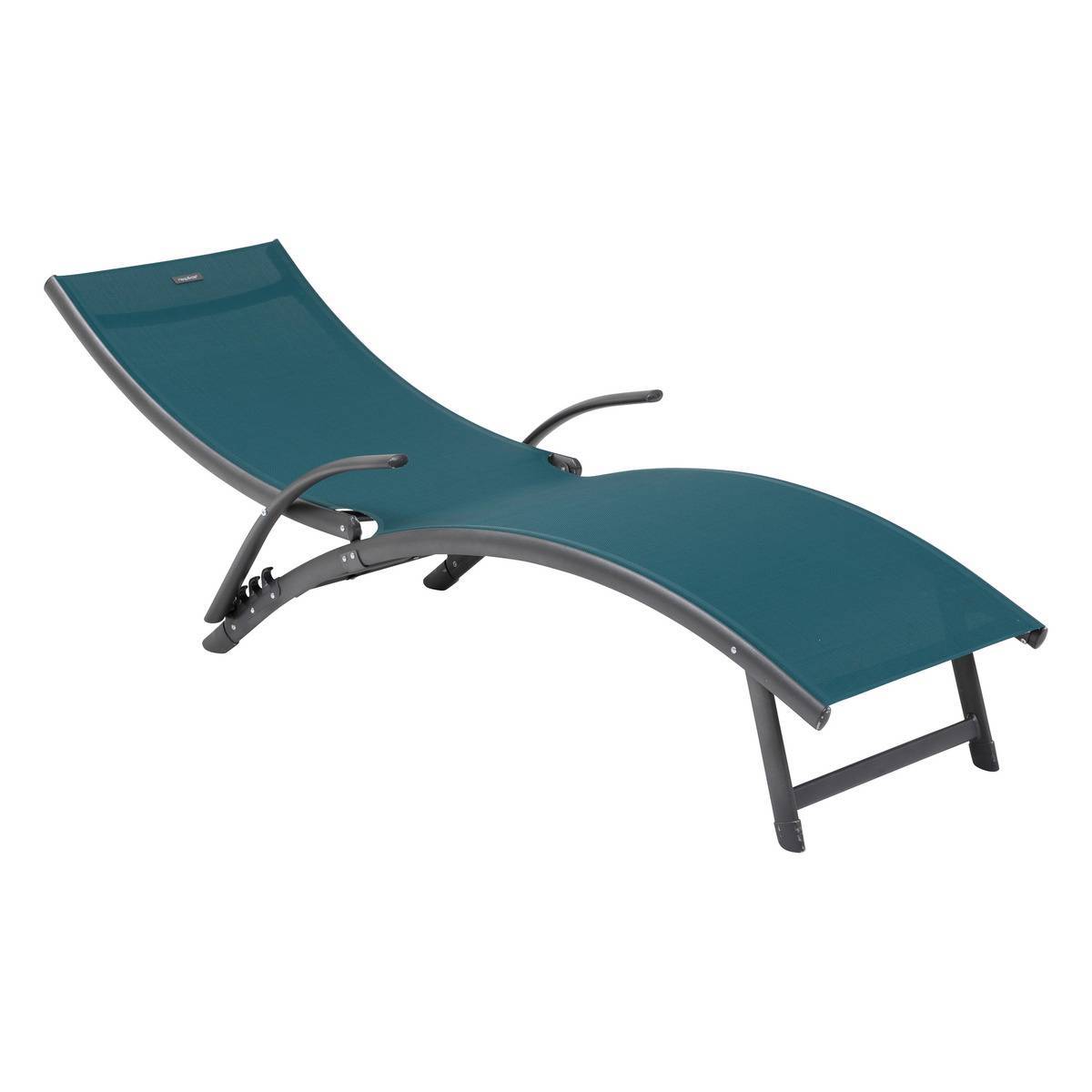 Hesperide - Transat "Samba" bleu canard & graphite en aluminium traité époxy Hespéride - Imagen 3