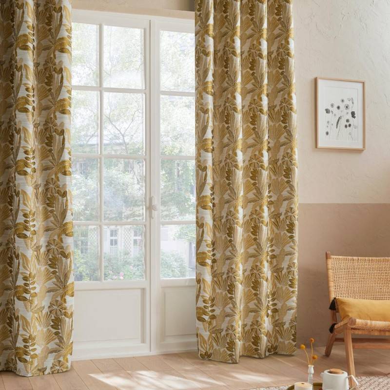Atmosphera - Rideau jacquard Bejuco 140x260 ocre Atmosphera - Imagen 1