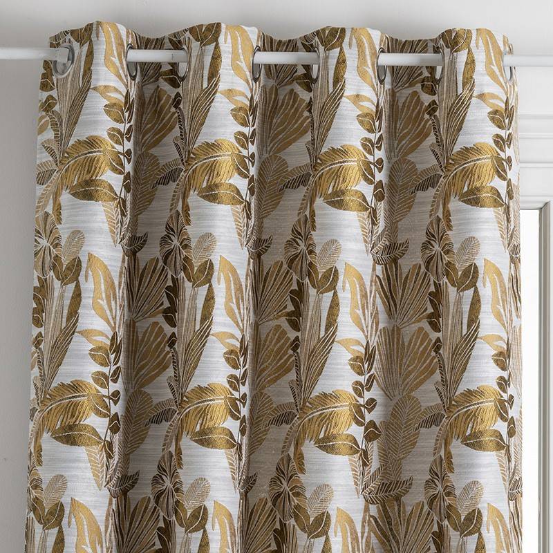 Atmosphera - Rideau jacquard Bejuco 140x260 ocre Atmosphera - Imagen 2