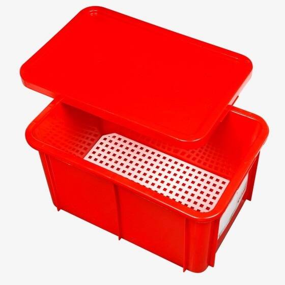 Bac HACCP 55 L Rectangulaire + Couvercle - Gilac - - Image 3