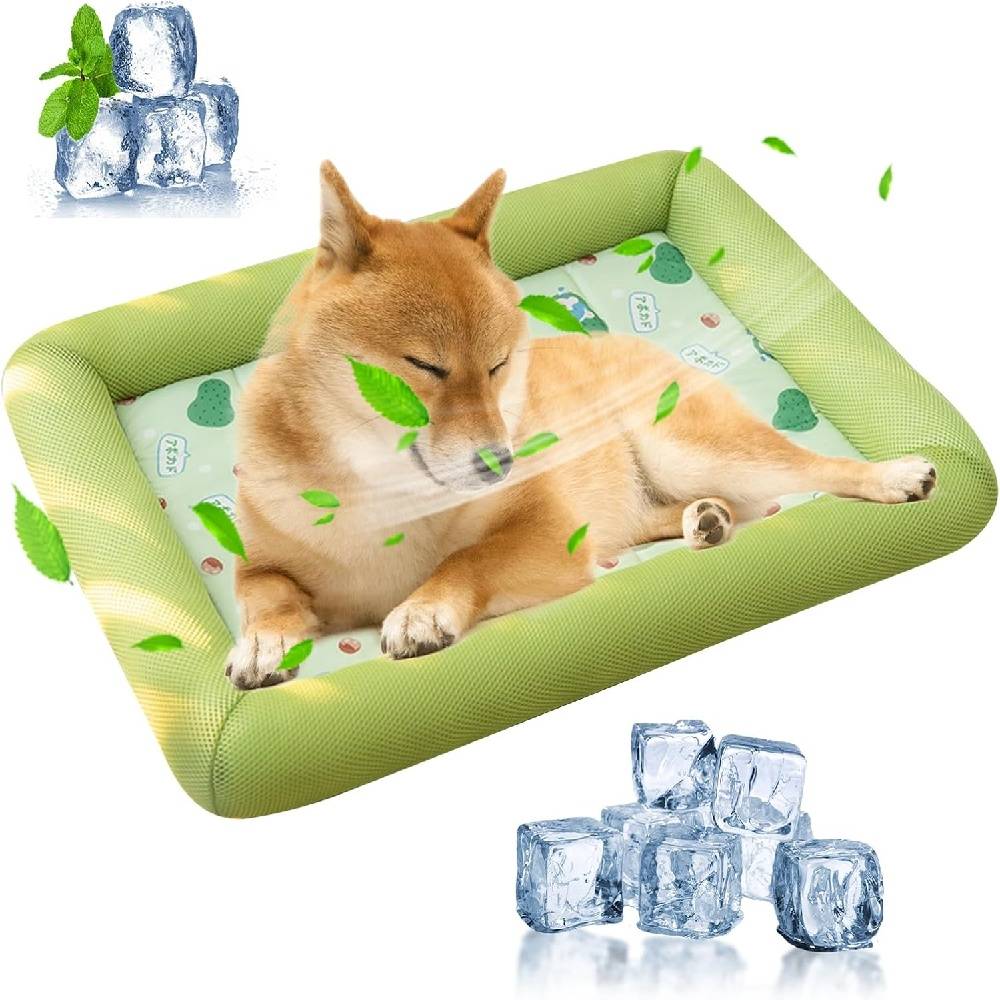 DtopbuyAge - Tapis Rafraîchissant pour Chien/Chat - Matière Respirante - Fond Antidérapant - Lavable en MachineDtopbuyAge
