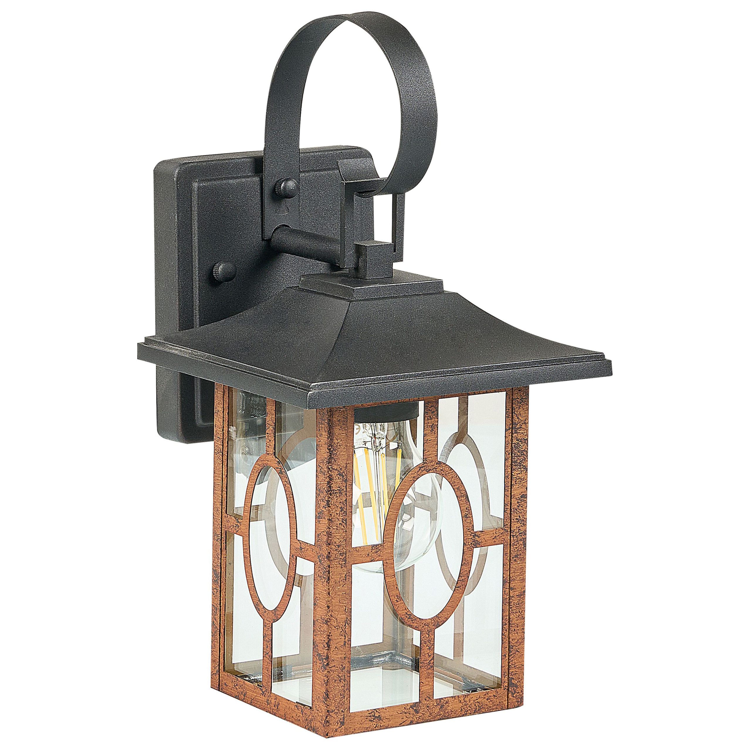 Beliani - Lampe murale pour l'extérieur Verre Marron SHAGGIE - Beliani - Imagen 2