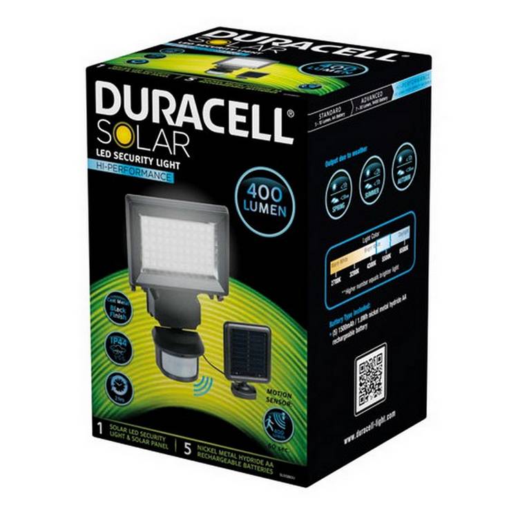 Spot solaire led avec detecteur de mouvement SL002BDU Duracell - Imagen 2