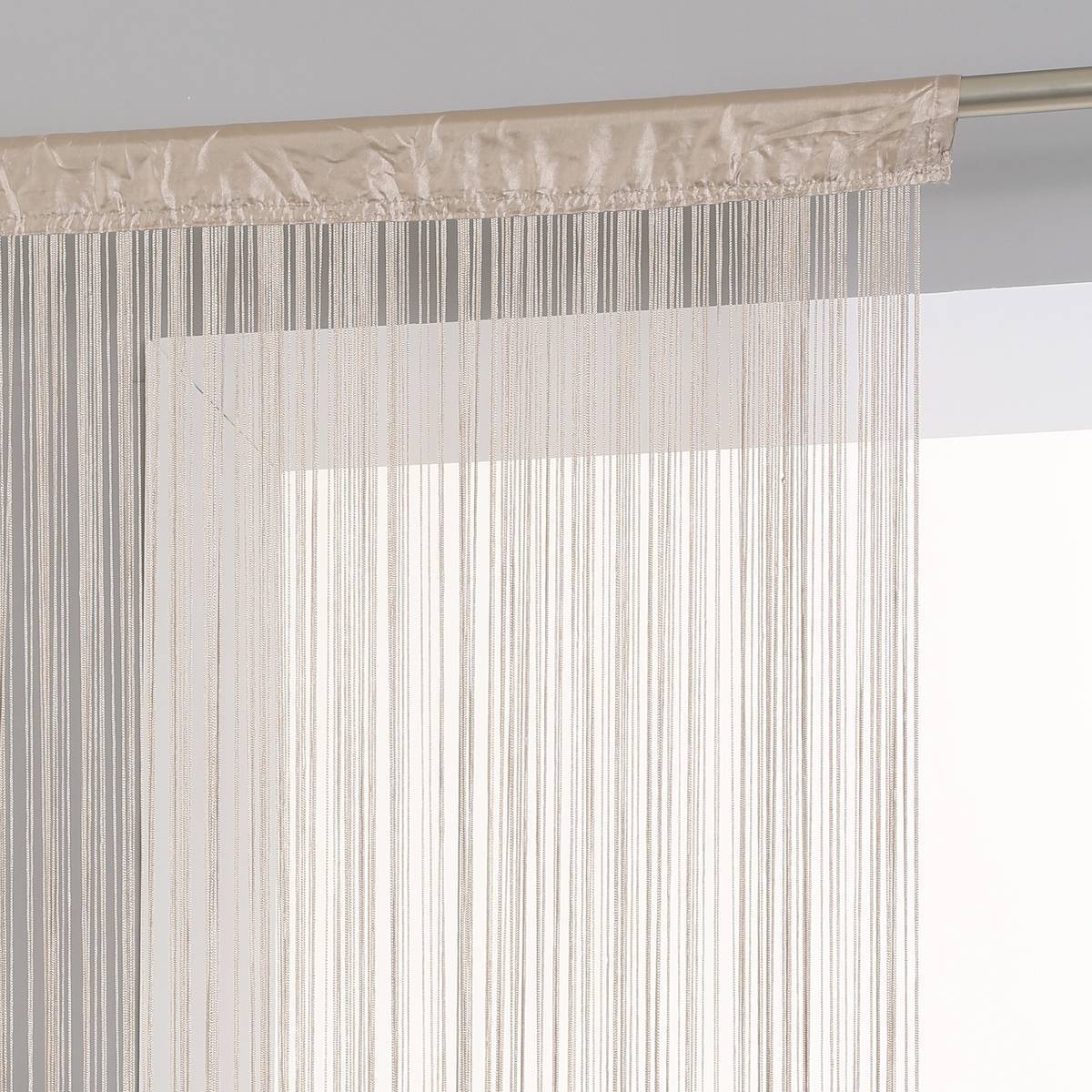 Atmosphera - Rideau "Lanka" fil beige 90x200cm - Atmosphera Créateur d'intérieur - Imagen 2