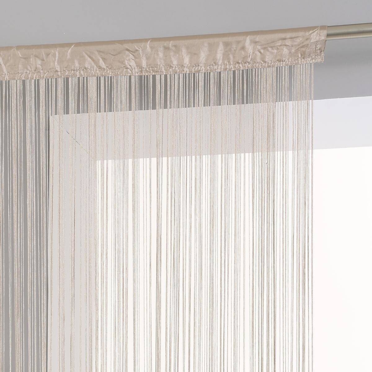 Atmosphera - Rideau "Lanka" fil beige 90x200cm - Atmosphera Créateur d'intérieur - Imagen 1