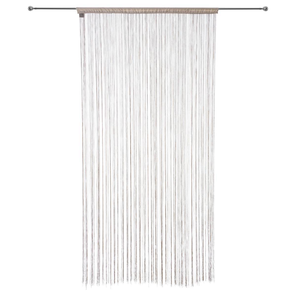 Atmosphera - Rideau "Lanka" fil beige 90x200cm - Atmosphera Créateur d'intérieur - Imagen 4