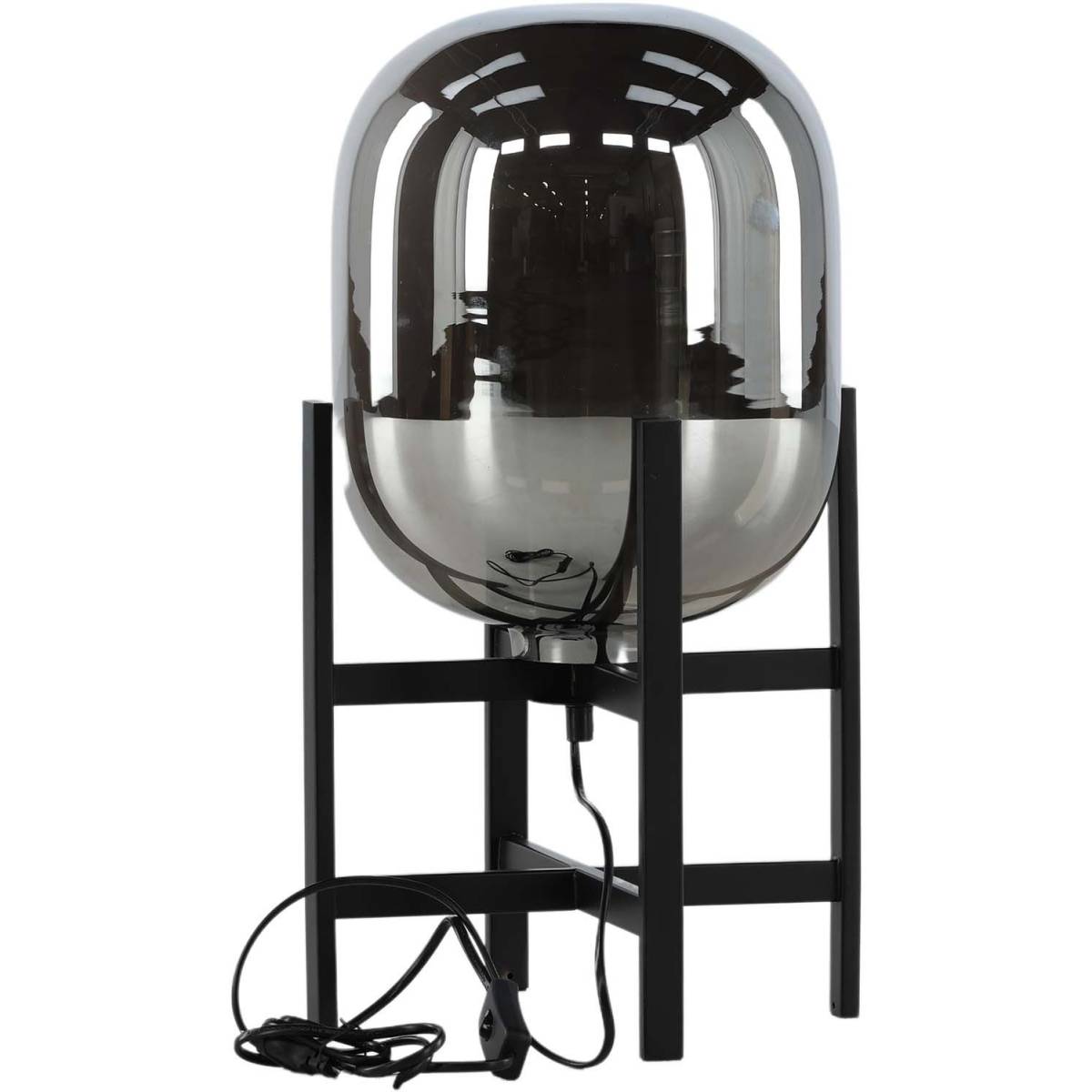 Venture Home - Lampe à poser noir en acier et verre Altair - Image 1