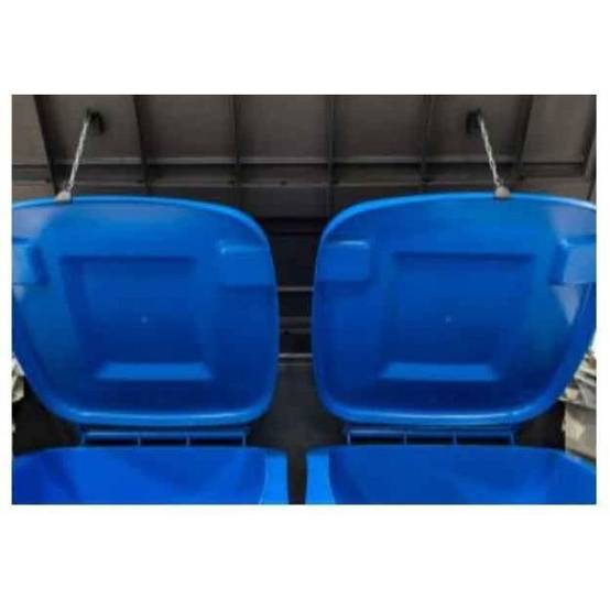 Sans Marque - Coffre de rangement extérieur KETER en résine 880 litres Noir - Malle de jardin sans vérins - Image 4