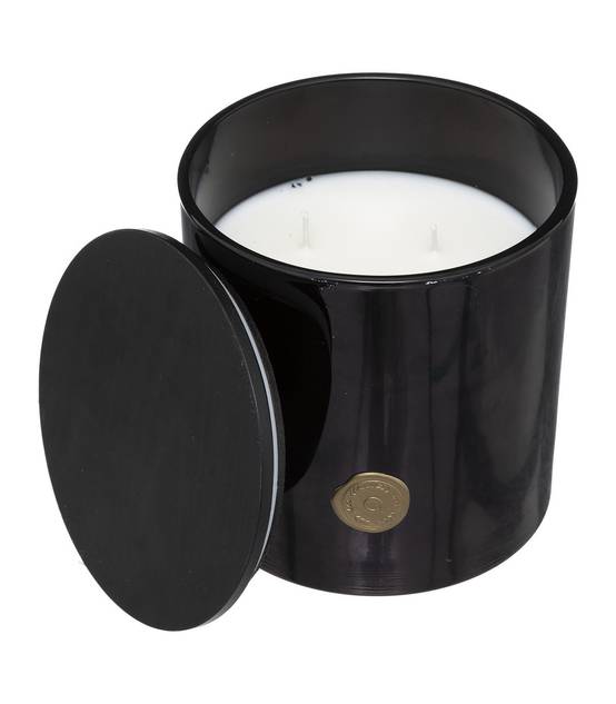 Bougie Parfumée Fruits des bois 1200 G Pot en verre Noir - Image 1