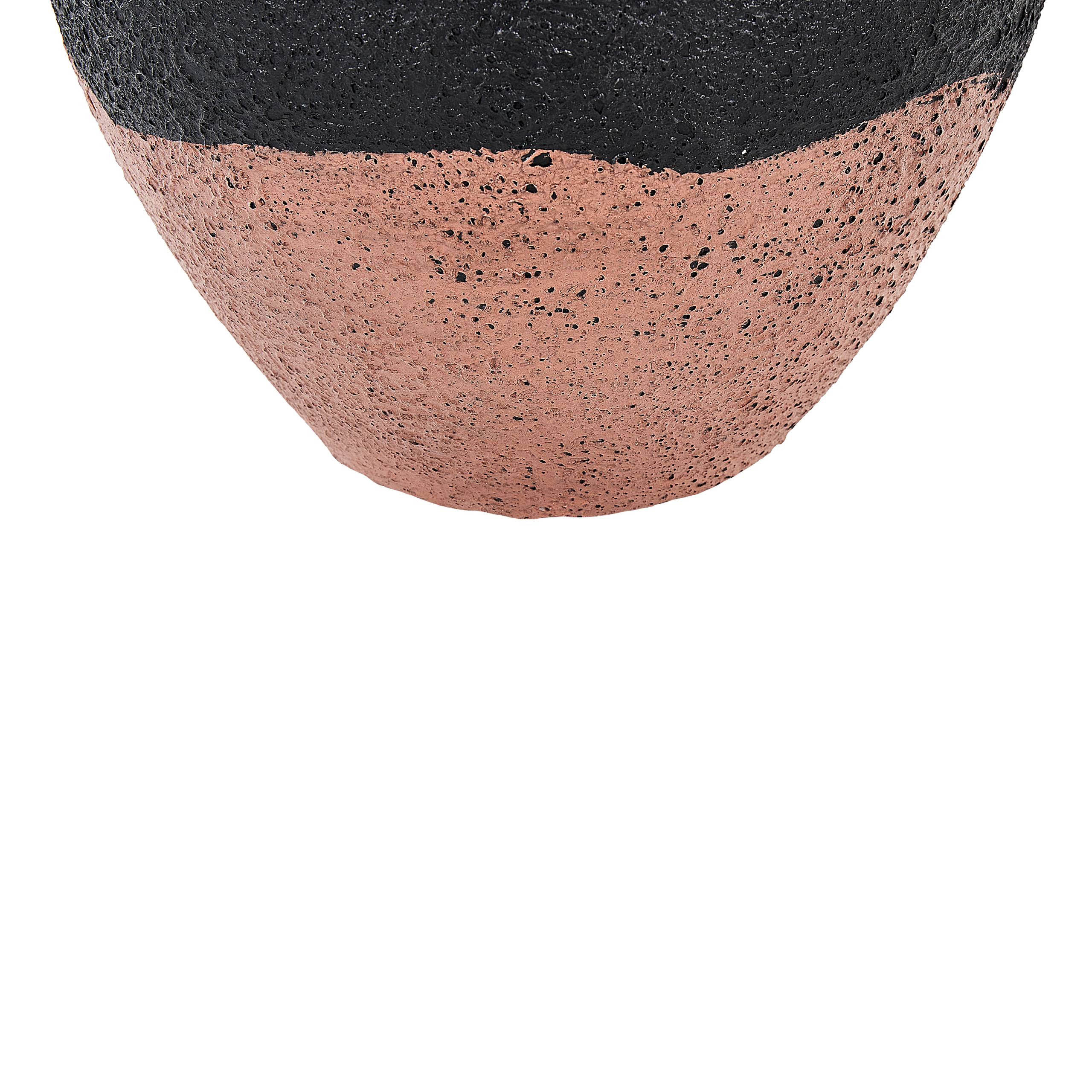 Beliani - Vase décoratif Terre cuite Noir DAULIS - 27x27x31- Beliani - Image 6