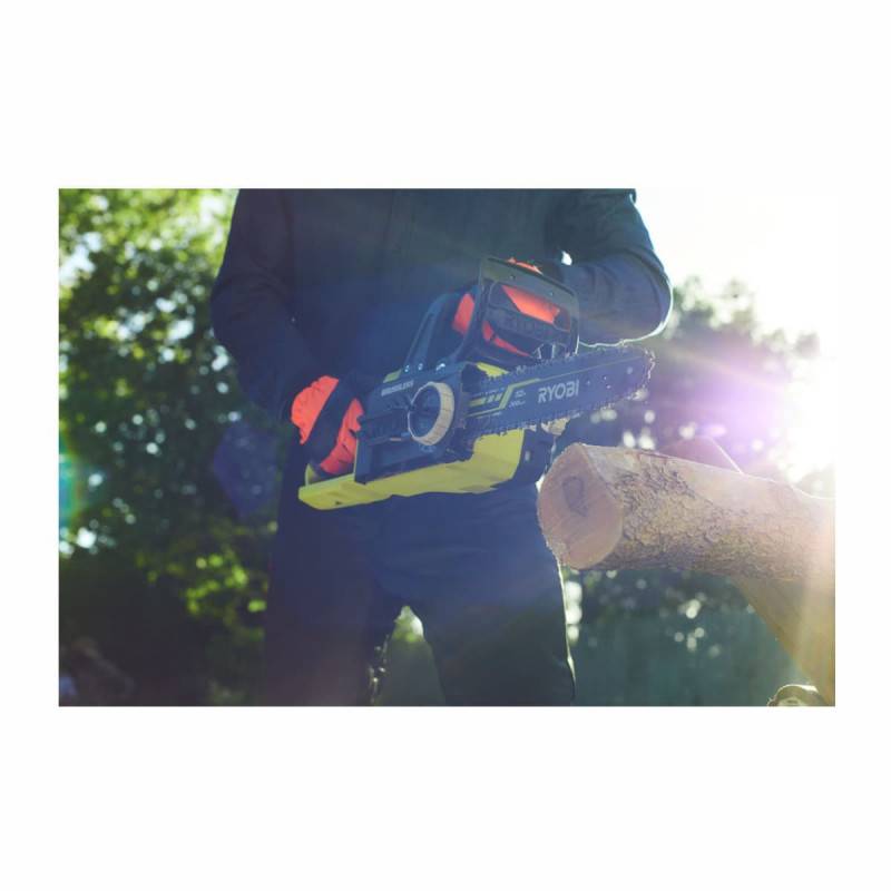 RYOBI - Tronçonneuse 18V ONE+ - Brushless- guide 30 cm - 10 m/s - tendeur sans outil - vendue sans batterie ni chargeur - OCS18 - Image 5