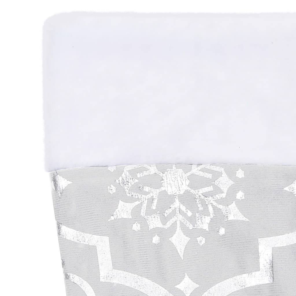 Jupe de sapin de Noël - Robe de sapin - Tapis de sapin de luxe avec chaussette Blanc 90 cm Tissu - Image 7