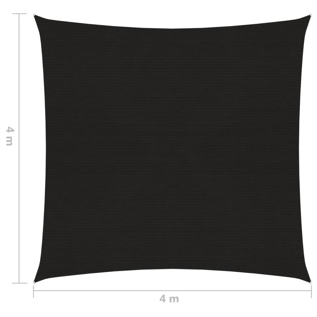 Helloshop26 - Voile d'ombrage 160 g/m² noir 4 x 4 m PEHD - Imagen 6
