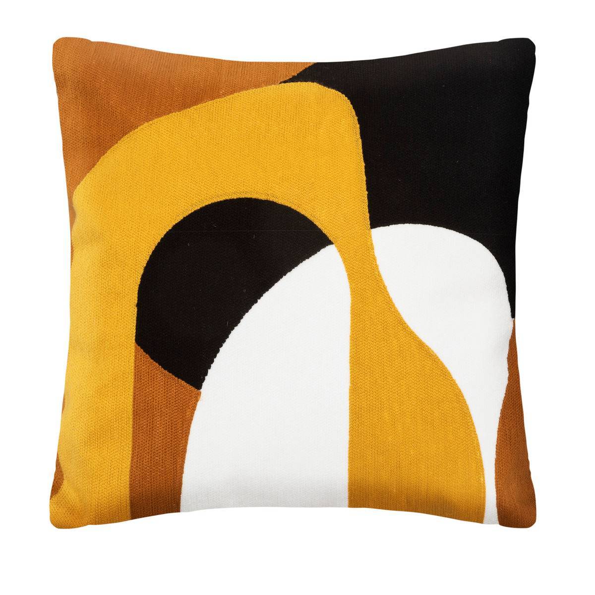 Atmosphera - Coussin "Hary" jaune moutarde 45x45cm - Atmosphera Créateur d'intérieur - Imagen 1