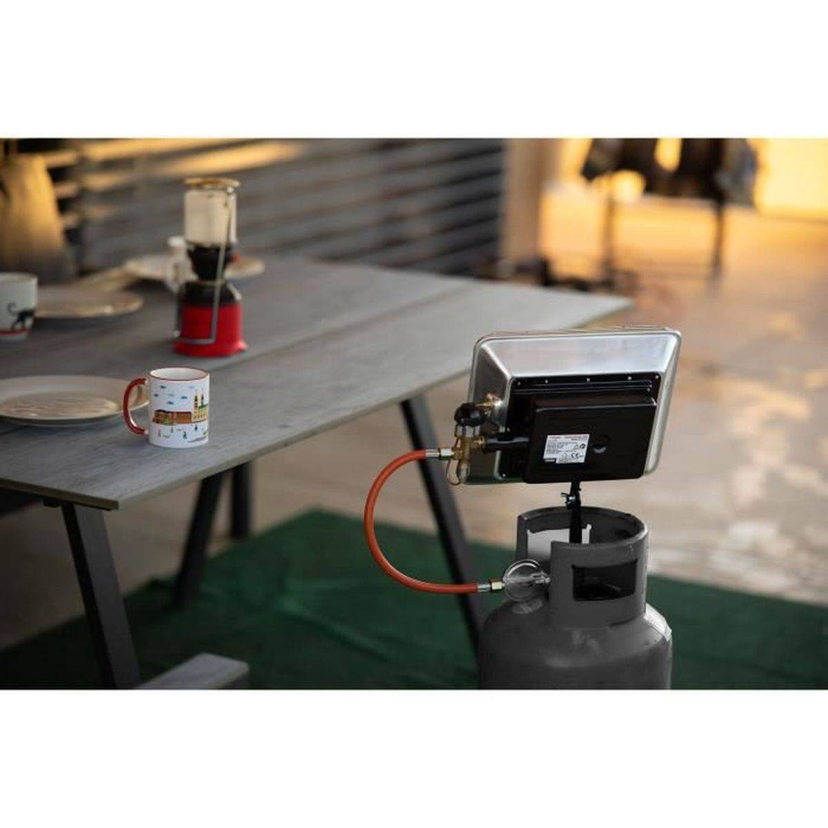 Rothenberger - Chauffage gaz infrarouge mobile 4,2 kW avec détendeur et flexible 500 mm - ROTHENBERGER - Image 4