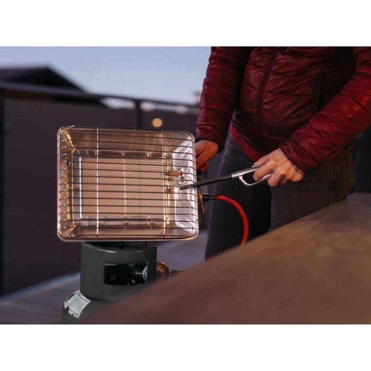 Rothenberger - Chauffage gaz infrarouge mobile 4,2 kW avec détendeur et flexible 500 mm - ROTHENBERGER - Image 3