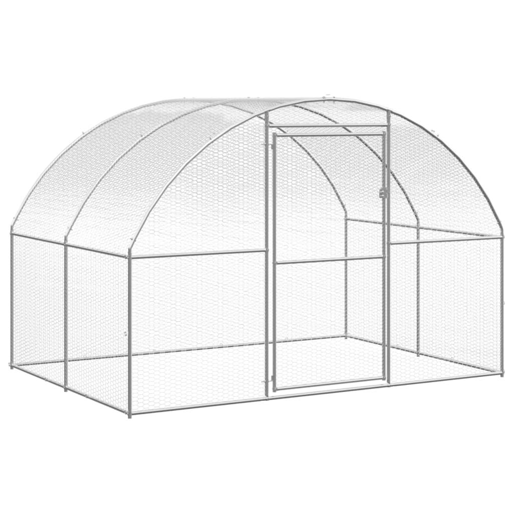 Poulailler extérieur Acier galvanisé Volière grillagée pour jardin 3x12x2 m – ComfortXL Outdoor Living - Image 4