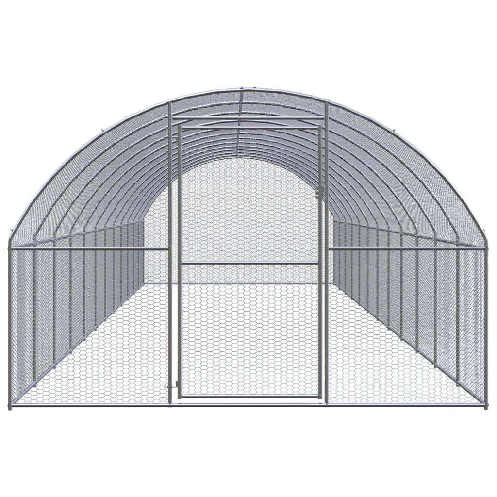 Poulailler extérieur Acier galvanisé Volière grillagée pour jardin 3x12x2 m – ComfortXL Outdoor Living - Image 2