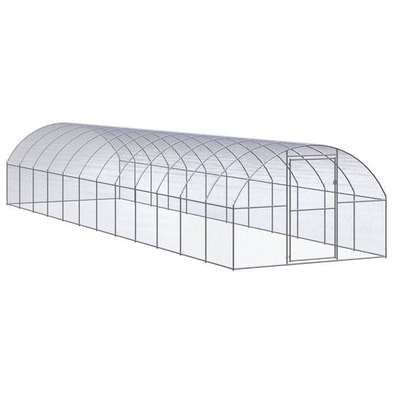 Poulailler extérieur Acier galvanisé Volière grillagée pour jardin 3x12x2 m – ComfortXL Outdoor Living - Image 1