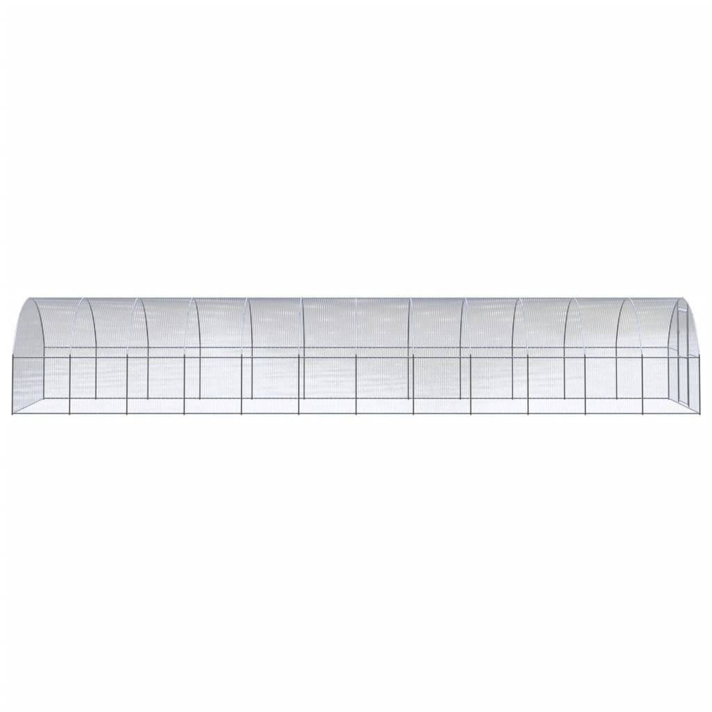 Poulailler extérieur Acier galvanisé Volière grillagée pour jardin 3x12x2 m – ComfortXL Outdoor Living - Image 3
