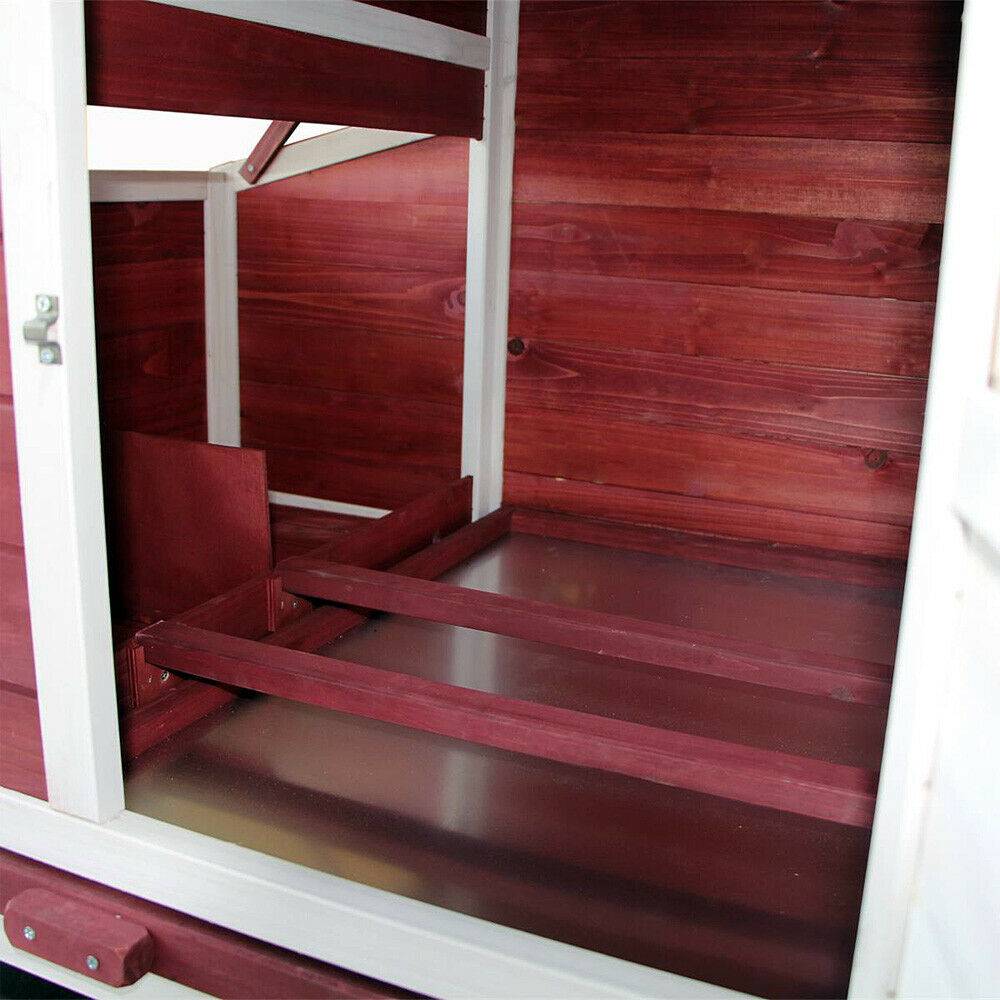 Helloshop26 - Poulailler XXL avec espaces extérieurs abri plus large toit tar 200 cm - Imagen 2