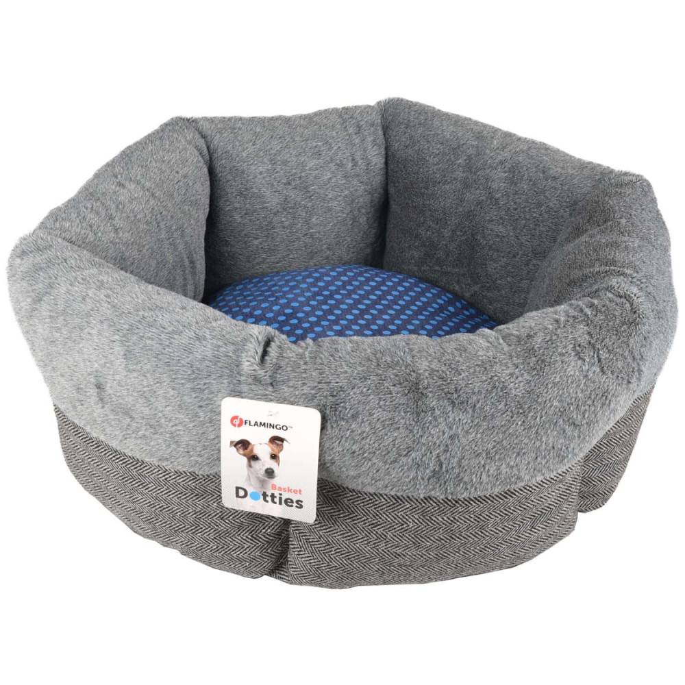 Flamingo - Panier DOTTIES ø 53 x 18 cm gris bleu pour chat - Imagen 1