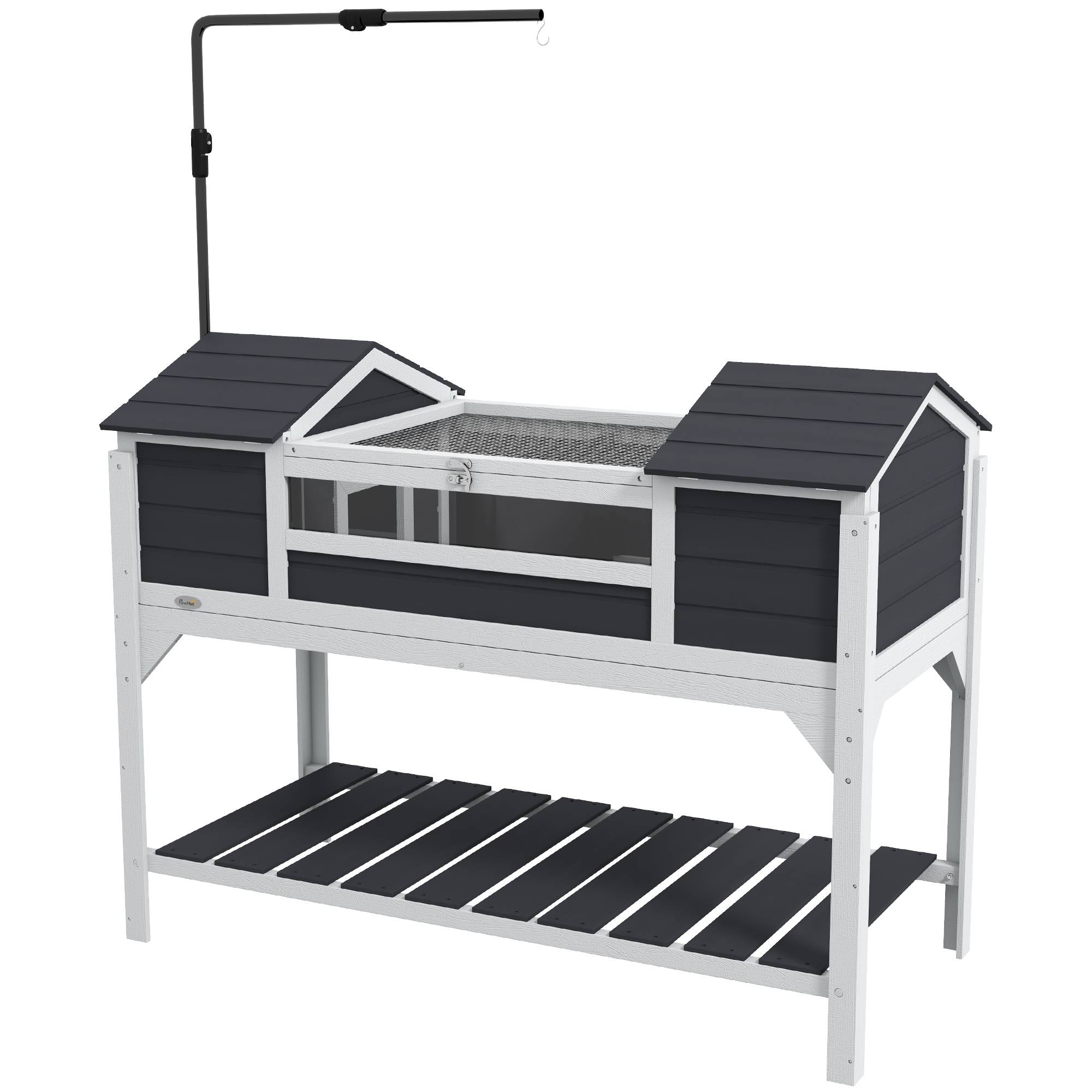 Enclos pour tortue bois gris 122 x 56.5 x 93 cm - PANGIVO - Image 2